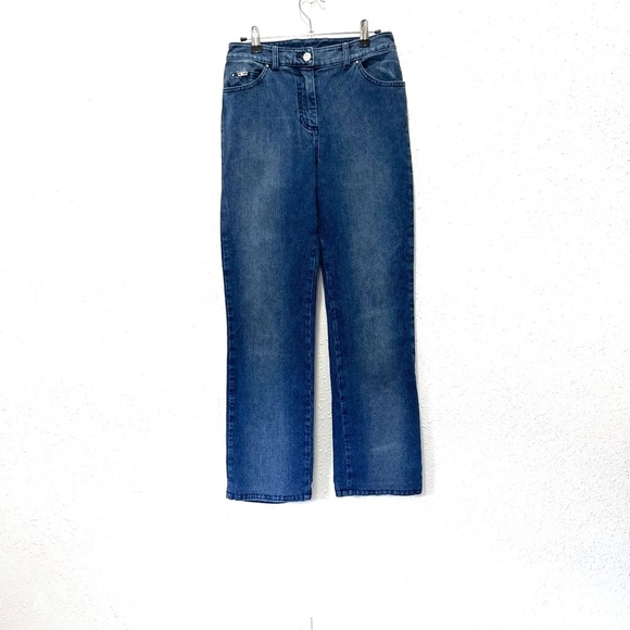 St. John Sport by Marie Gray Classic Blue Straight Leg Jeans 4 - Picture 1 of 7